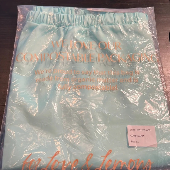 For Love And Lemons Aqua Mini Skirt Size XL - Picture 4 of 5